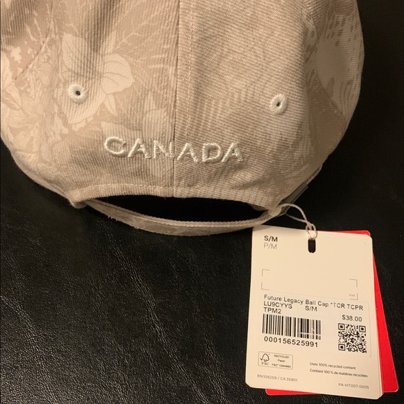 Lululemon Athletica Beige Team Canada Cap with Subtle Pattern, S/M, NWT - Picture 6 of 6